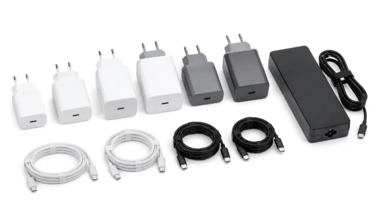 Regolamento UE 2025/2052: alimentatori esterni e caricabatterie USB-C con spina europea e i loro cavi